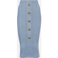 Balmain Skirts Balmain Knitted pencil skirt blue