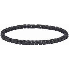 Astrid & Agnes GLIMRA 4mm armband Svart/Svart