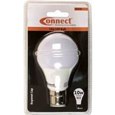 Connect 10W LED Bulb 6500K B22 Bayonet Fitting Cold White 1pc 30528