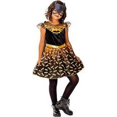 9-10 Years, Black Girls Deluxe Batgirl Costume Dress