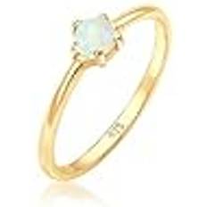 Opaler Ringar Elli Damer Äkta Smycken Bandring - Silver/Opal