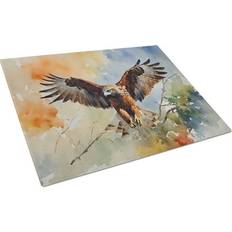 Caroline's Treasures Hawk Glass Chopping Board
