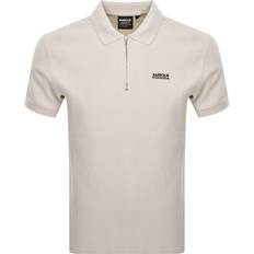 Barbour Polo Shirts Barbour Texture Polo T Shirt White