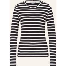 Tommy Hilfiger Rayé T-shirts Tommy Hilfiger T -shirt col en V - Noir