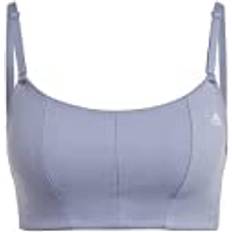 Yoga Soutiens-gorge Adidas Brassière Yoga Studio Maintien léger - Silver Violet/Silver Dawn