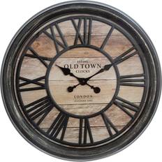 Marron Horloges murales Atmosphera Pendule D 49 x P 5,5 cm Rétro Marron Horloge murale