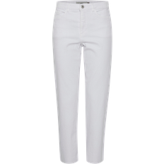 Ichi Vita Byxor & Shorts Ichi Jeans ihZiggy Raven - Vit