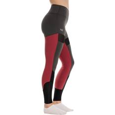 Horseware Equestrian Clothing Horseware Ladies Silicon Riding Tights Charcoal/ Charcoal/Redwood