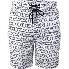 Grå - Unisex Badebukser YEAZ Badeshorts Dazzers - Grå/Hvid