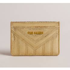AYASINY Gold Leather Card Holder