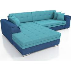 Blue Sofas Couchgarnitur SARRA Blau Sofa