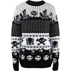 Jersey navideño - Unisexo Suéteres M, Black/White The Nightmare Before Christmas Unisex Adults Symbols Christmas Jumper