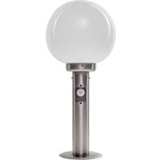 Lindby Sokkellampe Vedran 45 cm Rustfrit Stål Glas Sensor