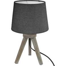 Stores Atmosphera Lampe En Bois Et Mini Trépieds Gris D 18.5 x H 32 cm Store