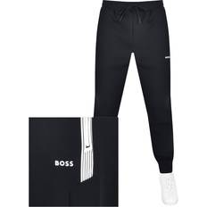 BOSS Cotton-Blend Tracksuit Bottoms - Mörkblå