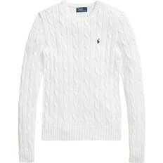 Polo - Women Tops Polo Ralph Lauren Cable-Knit Cotton Crewneck Sweater in White