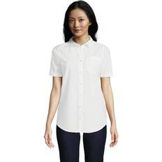 Lands' End XL Shirts Lands' End Women Wrinkle Free No Iron Short Sleeve Shirt