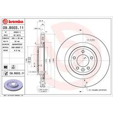 Bromsfriktion Brembo COATED DISC LINE 09.B503.11