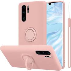 Huawei P30 Pro Mobile Phone Cases Cadorabo LIQUID PINK Case for Huawei P30 PRO Cover Protection TPU Silicone Gel Back case Fokus Ring Pink