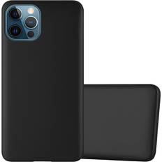 METALLIC BLACK Case for Apple iPhone 12 PRO MAX Cover Matt Metallic Protection TPU Silicone Gel Back case Black
