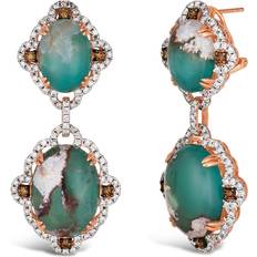 Jaeger-LeCoultre Women Wrist Watches Jaeger-LeCoultre Le Vian 18ct Rose Gold Aquaprase & 2.17ct Diamond Earrings