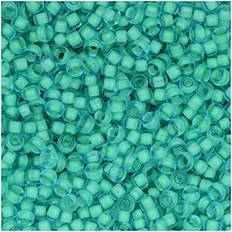 Miyuki Miyuki seed beads Semi- Matte Seafoam Lined Aqua 11/0, 24 gram