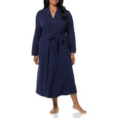 Amazon Essentials Women's Lightweight Waffle Full-Length Robe - Navy
