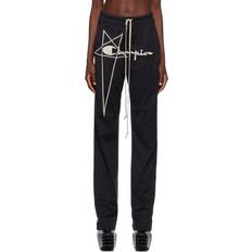 4XL - Women Rain Clothes Rick Owens Black Champion Edition Dietrich Lounge Pants 09 Black