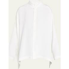 Orange - Women Gloves & Mittens Eskandar Wide Longer Back Double Stand Collar Shirt - White