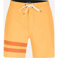 Damen - Weiß Badehosen Hurley Men's Phantom Block Party Renegade 18" Boardshort in Nectarine