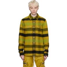 Rick Owens Yellow Check Shirt 32P ACID PLAID IT