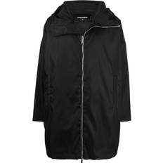 DSquared2 Women Coats DSquared2 x Ibrahimović logo-print hooded coat men Polyamide/Polyamide Black