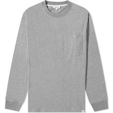 Norse Projects Unisex Tops Norse Projects Gray Johannes Long Sleeve T-Shirt Light Grey Melange