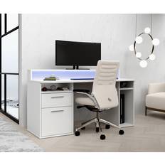 Power Z Gaming Desk White - White