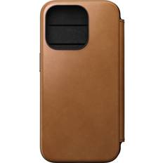 Apple iPhone 15 Pro - Leer / Synthetisch Mobiele telefoonhoezen Nomad Modern Leather Folio iPhone 15 Pro