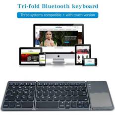 CoreParts Foldable wireless keyboard with touch, Dark