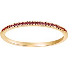 Siersbøl HEART 14kt. guld alliancering m/rubin