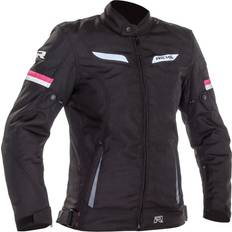 Richa Accessori per Moto Richa Lena impermeabile Giacca tessile moto da donna, nero-rosa, dimensione per donne Donna