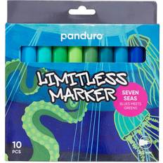 Limitless Markers Seven Seas Set 10 – akrylpennor i havets nyanser av blått & grönt