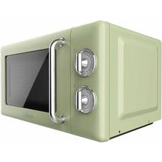 Décongélation - Sur le plan de travail Fours à Micro-ondes Cecotec Mécanique Proclean 3010 Retro Vert. 20 L, 700 W en 6 Niveaux, Mode Dégivrage Vert