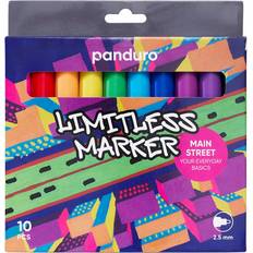 Limitless Markers Main Street Set 10 – akrylpennor i klassiska basfärger för alla tillfällen