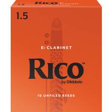 Rico Rico by Eb Clarinet Reeds, Strength 1.5, 10-pack, RBA1015