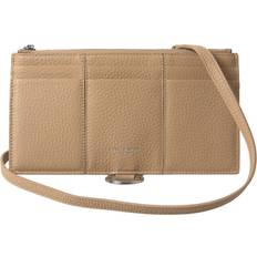 Dolce & Gabbana Beige Leather Shoulder Cardholder Shoulder Strap Wallet