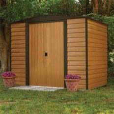 Cheshire 6 Deluxe Woodvale Metal Shed Natural (Building Area )