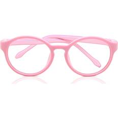SmartBuy Kids Round Full Rim Plastic Glasses Discount Pink Size 46