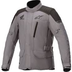 XXL Motorcycle Jackets Alpinestars Honda Gravity Drystar Motorrad Textiljacke, schwarz-grau, Größe