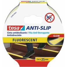 Cintas TESA Cinta Antideslizante Fluor 25 mm x 25 mm Adhesivo Amarillo/Fluorescente Tesatape