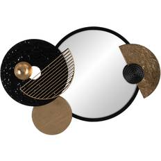 Accessoires d'intérieur BigBuy Home Decoración De Pared Retro Negro Dorado Hierro 83.2 x 5.1 x 54 cm