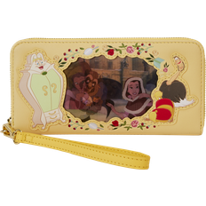 Loungefly Beauty And The Beast Lenticular Wristlet - Brown/Red