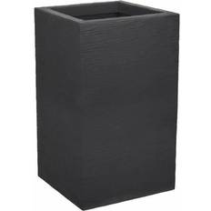 Firkantet Antracit Plantekrukke 29,5 x 29,5 x 49,5 cm